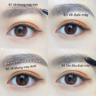 Bút Chì Sáp Kẻ Lông Mày Chống Trôi Lõi Siêu Mịn Màu Nâu Sáng Kissme Heavy Rotation Eyebrow Pencil 0,09 G