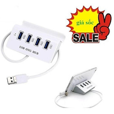 Hub Usb OTG cao cấp kết nối chuột và bàn phím cùng lúc với điện thoại giá rẻ