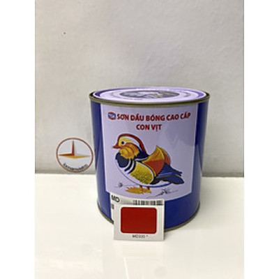 Sơn dầu cao cấp TOA Con Vịt màu đỏ MD 335 _ 800 ml