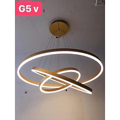 Đèn thả 3 vòng 40-60-80 mầu vàng và nâu DT