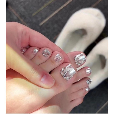 Tráng Gương Màu Bạc INOX Lấp Lánh Dùng Để Trang Trí Móng Nghệ Thuật Chuyên Dùng Làm Nail Không Chứa Cồn Nữ Women Sơn Gel