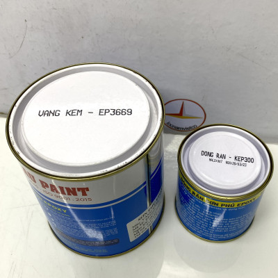Sơn Epoxy Hải Âu màu vàng kem EP669 1L/Bộ