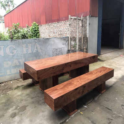 Bàn Ghế K3 Gỗ Hương Xám