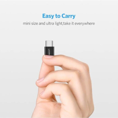 Ugreen UG30391US157TK Màu Đen Đầu chuyển đổi TYPE C sang MICRO USB vỏ nhựa ABS - HÀNG CHÍNH HÃNG