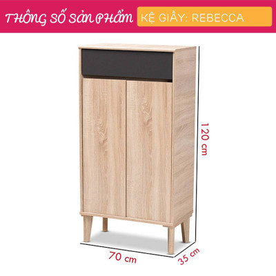 Kệ giầy gia đình thiết kế đơn giản SMLIFE Rebecca