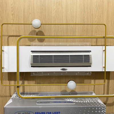 Quạt ốp trần mẫu mới không cánh quay 180 độ, ốp sát trần thế hệ mới, lắp cho phòng khách - phòng ngủ, hàng chính hãng Klasse KL129C