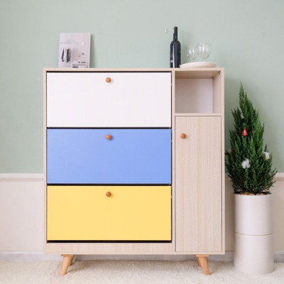 TỦ GIÀY GỖ CAO CẤP OHAHA PHỐI NHIỀU MÀU 01 - TG054