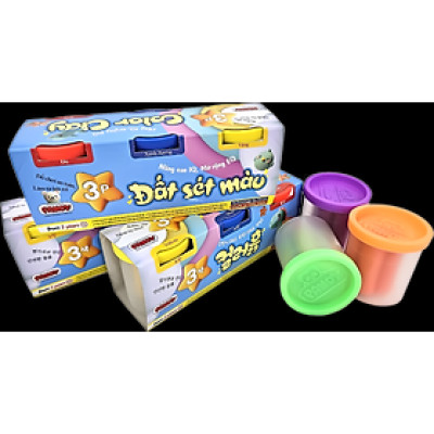 Đồ chơi bột nặn màu sắc loại 3 hủ  PANDY thương hiệu Hàn Quốc