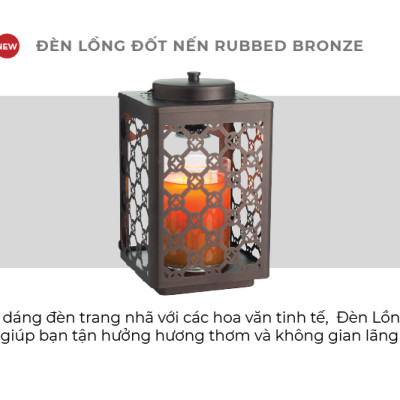 Đèn lồng đốt nến Yankee Candle - Rubbed Bronze