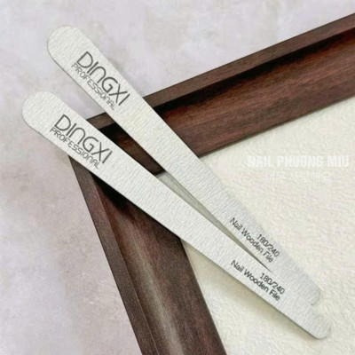 Dũa Mỏng DINGXI Màu Xám Độ Nhám 180/240 Chuyên Dụng Làm Nail Tiện Lợi, Xốp Cao Cấp Tạo Form Làm Nhám Bề Mặt Móng
