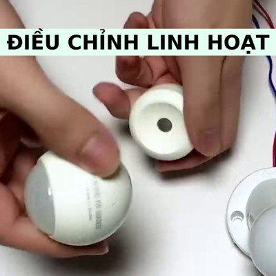 Cảm Biến Chuyển Động Và Ánh Sáng - Hunonic Pir Sensor Hình Cầu - Công nghệ Bluetooth Mesh