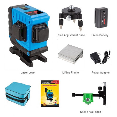 Máy bắn cốt, thăng bằng Laser Noyafa NF-112G cao cấp. Noyafa NF 112G 12 Lines 3D Green Laser Level Meter. Noyafa NF-112G Self-Leveling Cross Line Laser Level with Horizontal and Vertical Lines