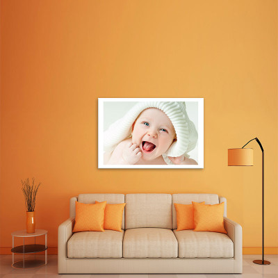 Tranh Em Bé Cười Ngộ Nghĩnh | Tranh Treo Tường Phòng Ngủ W1944