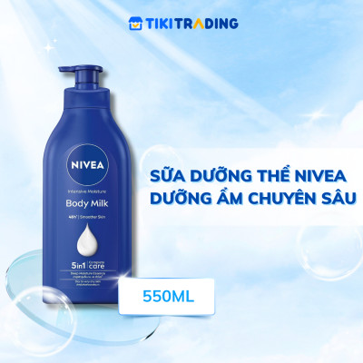 Sữa Dưỡng Thể NIVEA Dưỡng Ẩm Chuyên Sâu 48H | Thấm Nhanh (550 ml) - 98943