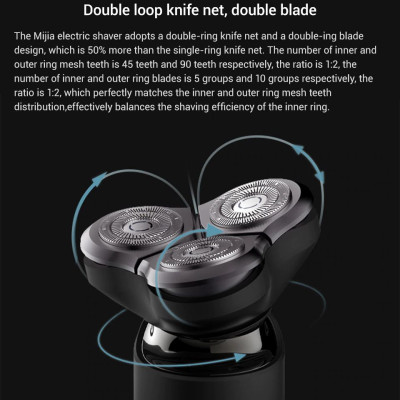 Máy Cạo Râu Mi Electric Shaver Mijia S500 3 đầu- Hàng nhập khẩu