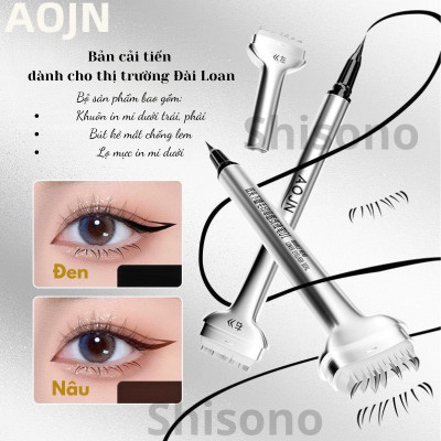 Set in mi dưới  HKLANCUI/ Dezone bao gồm cả bút kẻ mắt, khuôn ịn mi, mực mi dưới tiện dụng mà không nhòe (MI GIẢ)