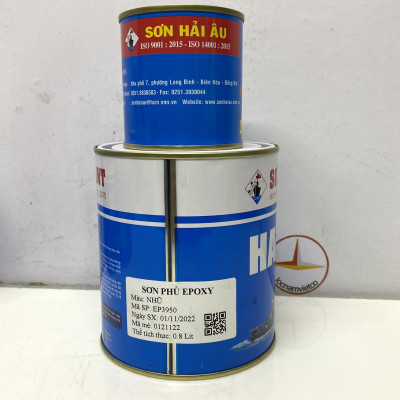 Sơn Epoxy Hải Âu màu bạc EP950 1L/Bộ