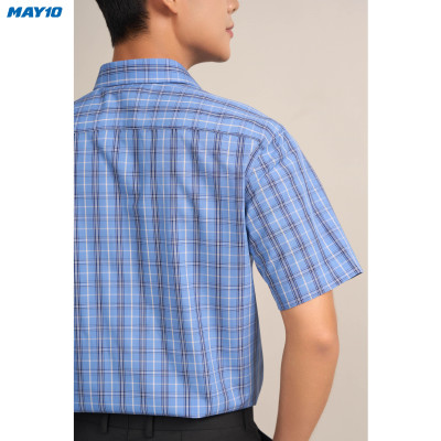 Sơ mi nam cộc tay May10 form RegularFit mã 010124196ONGB AK611