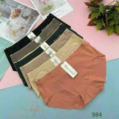 SET 5 Quần Lót Nữ su đúc thun lạnh, không đường may hoa cúc (giao màu ngẫu nhiên)