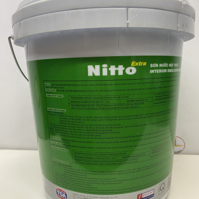Sơn Nước Toa Nitto Extra nội thất màu xanh lá 7658_17L