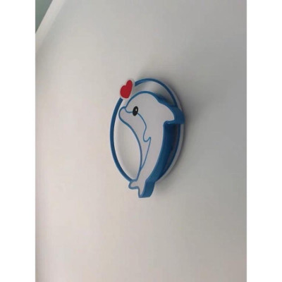 Đèn trần  phong trẻ em,Đèn trần hình cá heo xanh DT