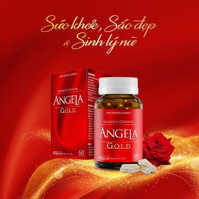 Combo 2 hộp ANGELA GOLD tăng cường sinh lý nữ 60 viên tặng 1 hộp RITANA 15 viên