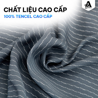 Vỏ Mền Little Stripes Mềm Mại 100% Tencel Cao Cấp A2Z Home