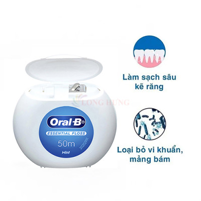 Chỉ nha khoa Oral-B Essential Floss (50m) - Hàng chính hãng