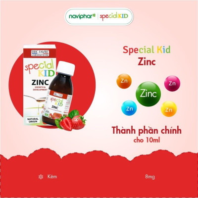 Siro Special Kid Zinc - Bổ sung kẽm cho trẻ đề kháng kém, biếng ăn, kém ăn, tiêu chảy - 125ml - Hàng Chính Hãng
