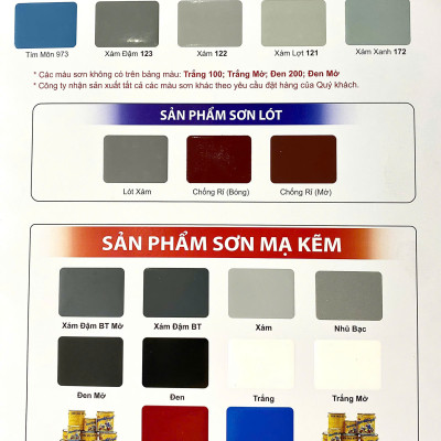 Sơn dầu Bạch Tuyết màu trắng xám 160 3kg