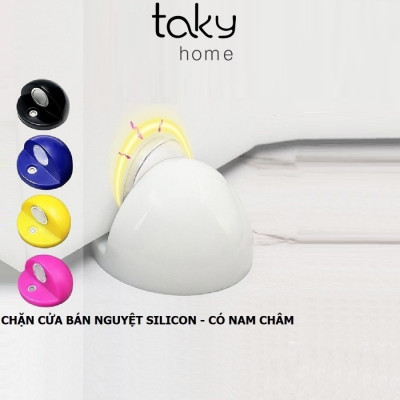 Chặn Cửa Bán Nguyệt Hít Nam Châm, Chặn Cửa Gắn Sàn Giúp Hạn Chế Va Đập Cho Cánh Cửa, Nhiều Màu Lựa Chọn, An Toàn Cho Trẻ Nhỏ. TakyHome 1250