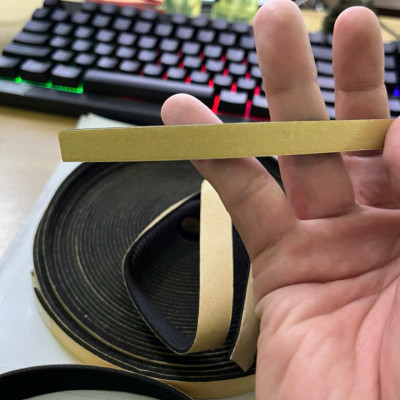 Ron gioăng cao su xốp EPDM có keo tự dính dán cửa sổ gỗ nhôm kính nhà tủ điện ôtô tàu thuyền (Các cỡ)