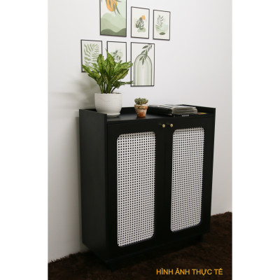 [Happy Home Furniture] MEYDAN, Tủ giày cánh mây, 85cm x 34cm x 100cm ( DxRxC), TCM_056