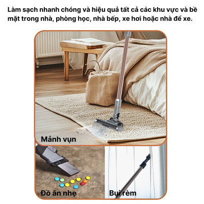 Máy hút bụi gia đình SẠC PIN KHÔNG DÂY SOKANY SK-13022 công CAO suất 2200W, lực hút siêu mạnh, hút bụi sàn nhà, thảm - HÀNG CHÍNH HÃNG