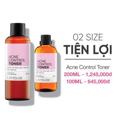 Nước hoa hồng giúp ngăn ngừa mụn, giảm nhờn cho da, da mịn màng Lá House Acne Control Toner 100ml/200ml