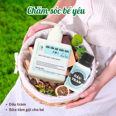 Bộ ở cữ đầy đủ Wonmom ( Tắm gội - dưỡng trắng mặt - body - giảm eo - xông hơi - lợi sữa - bé