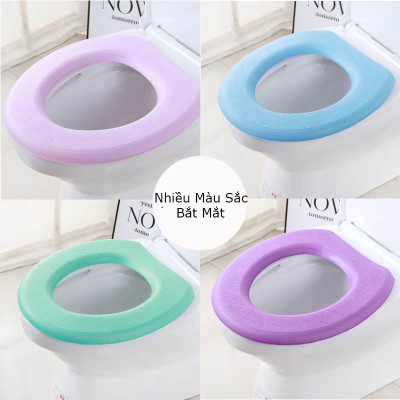 Miếng Lót, Đệm Lót Bồn Cầu Giữ Ấm Mùa Đông KUNBE, Chống Thấm Nước Chất Liệu Mút Xốp EVA Mềm Mại Ấm Áp - Giao Màu Ngẫu Nhiên