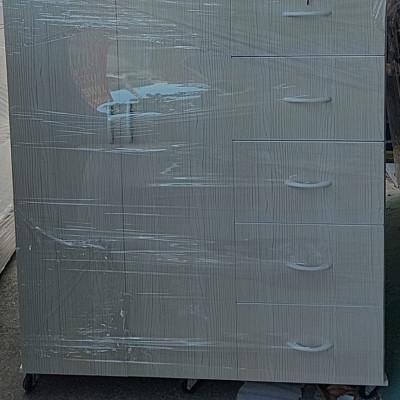 Tủ áo trẻ em nhựa loại tốt Jang Mi 1m05 x 1m2 x 45 cm - 2 cánh 5 ngăn