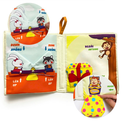 Sách vải Bé thấy gì nào? - Tương tác song ngữ cho bé học kĩ năng so sánh - Pipovietnam