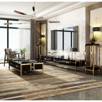 Bàn Trà Và Kệ Tivi Mặt Đá Nhập Khẩu Juno Sofa HHP-SET616-20 Hiện Đại