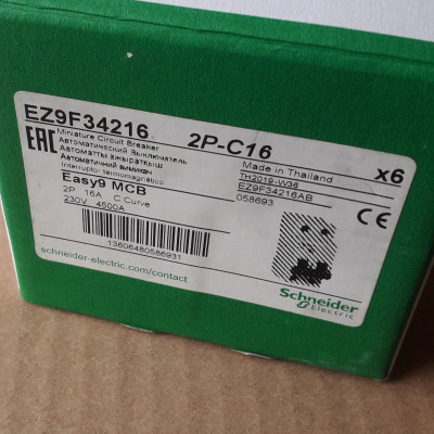 | CHÍNH HÃNG | EZ9F34216 Schneider 2P 16A 4.5kA