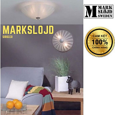 Đèn ốp trần, đèn ốp tường trợ sáng Marsklojd Sirocco màu trắng, thủy tinh chống lóa, hàng chính hãng