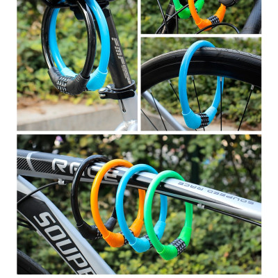 Khóa xe đạp thể thao tròn chống trộm lõi thép, 4 số an toàn không cần chìa khóa tiện lợi - Khóa xe đạp thể thao chống trộm 4 số cao cấp - Khóa Dây Dùng Mật Khẩu Gắn Xe Máy, Xe Đạp - Hầng Chính Hãng dododios