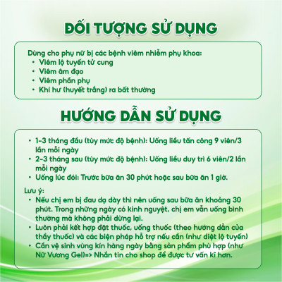 Nữ Vương New Vinh Gia Hỗ Trợ Cân Bằng PH Vùng Nhạy Cảm, Giảm Khí Hư, Ngứa Vùng Nhạy Cảm, Phòng Ngừa Các Bệnh Phụ Khoa Hộp 30 Viên