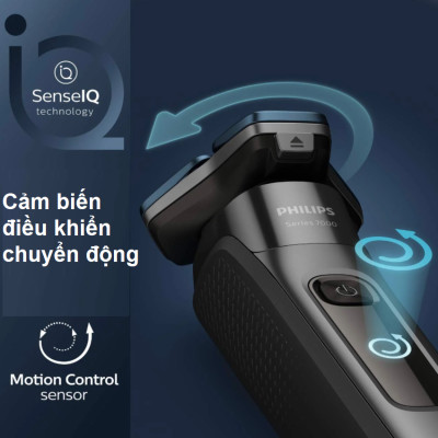 Máy cạo râu khô và ướt Series 7000 cao cấp Philips Norelco S7788/82 - Hàng Nhập Khẩu