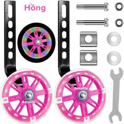Bánh Phụ Xe Đạp Trẻ Em Phát Sáng Cân Bằng Chắc Chắn Dành Cho Các Bánh Xe Size 12 14 16 18 20inch Chính Hãng dododios