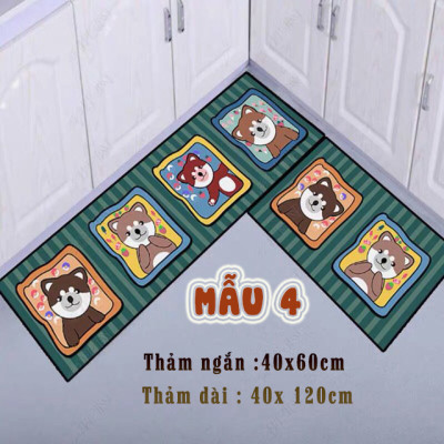 Set 2 thảm ngắn dài trong nhà bếp cao cấp