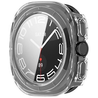 Ốp Case PC Mặt Kính Cường Lực chống va đập cho Samsung Galaxy Watch Ultra - Hàng Chính Hãng