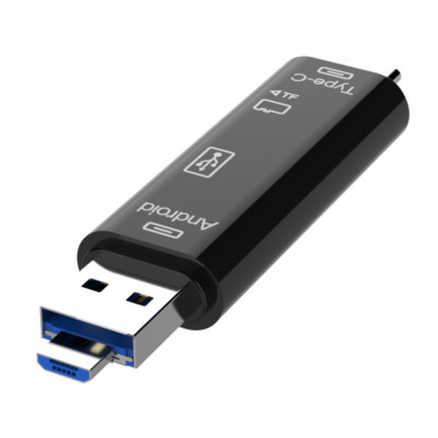 Đầu cắm OTG xịn giúp điện thoại Android đọc thẻ nhớ TF, USB, Type C  - Hàng chính hãng / Hàng nhập khẩu