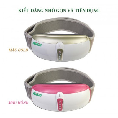 Đai (Máy) Massage Bụng Nikio NK-169AC - Công Nghệ Rung Lắc Kết Hợp Bi Độ Xoay 360 Dây Ấn Thế Hệ Mới, Mát Xa Thư Giãn, Làm Săn Chắc Cơ Bụng Nhanh - Vỏ Nhựa Bền Bĩ